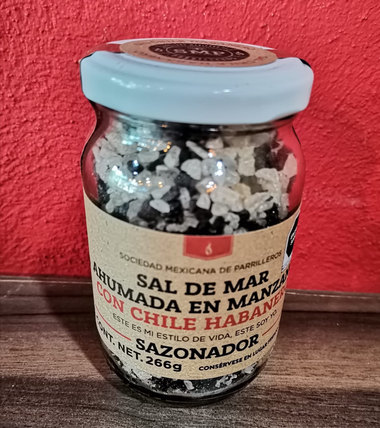 Sal de Mar Ahumada en Manzano con Chile Habanero – 